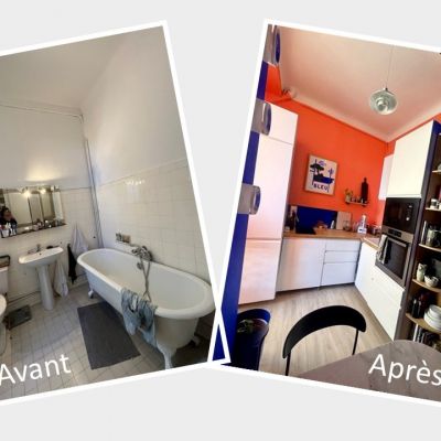 Inversion cuisine et salle de bain