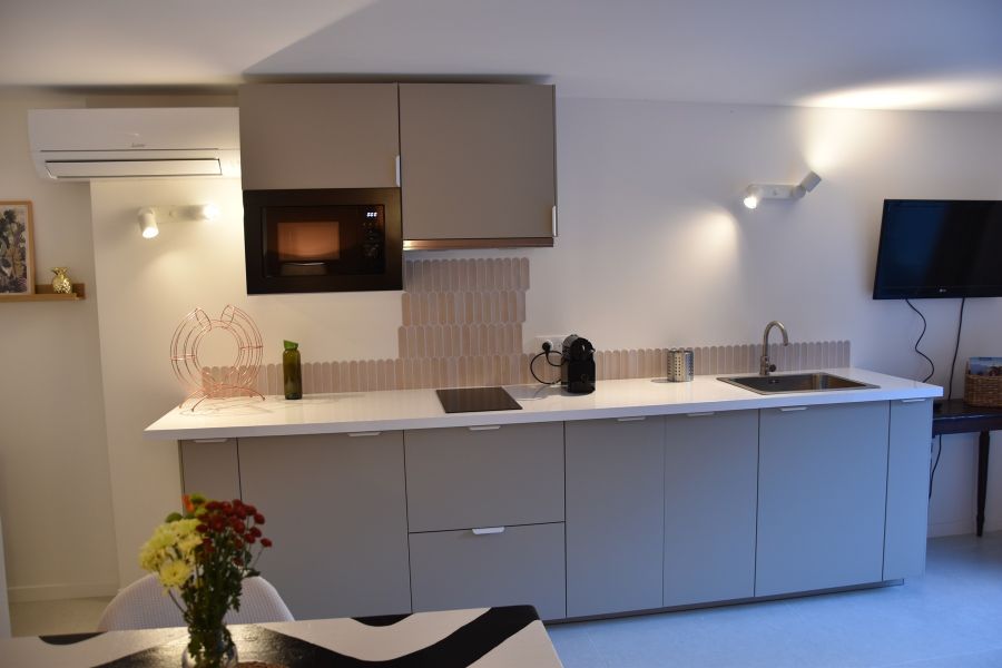 cuisine américaine dans la pièce à vivre